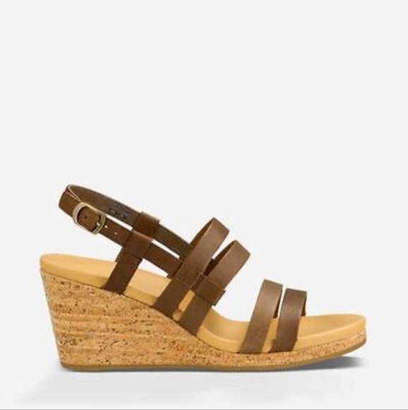 TEVA ARRABELLE UNIVERSAL WEDGE SANDAL - Brown - 9M - Picture 1 of 4